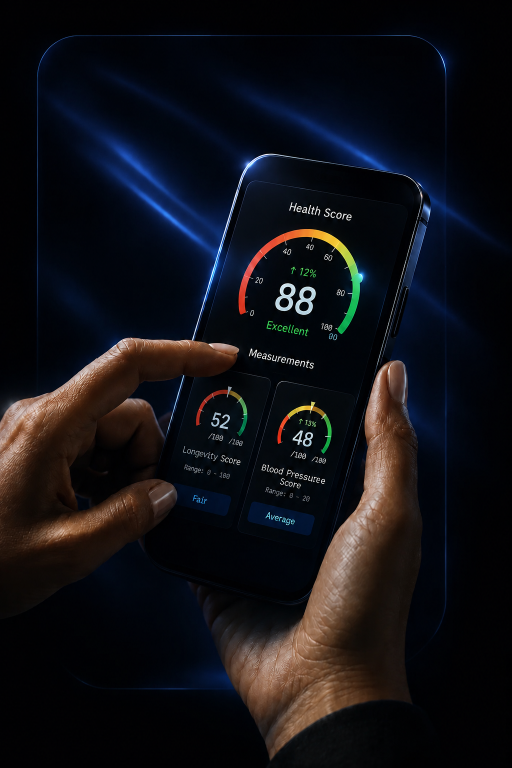 The Drop app showing a wellness score
